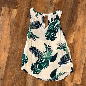 Old Navy V-neck Palm Leaf Tank